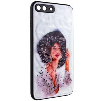 TPU+PC чохол Prisma Ladies для Apple iPhone 7 plus / 8 plus (5.5") Girl in a hat