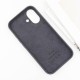 Чохол Silicone case (AAA) with Magsafe and Animation (button) для Apple iPhone 16 Plus (6.7") Black