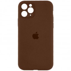 Чохол Silicone Case Full Camera Protective (AA) для Apple iPhone 12 Pro Max (6.7") Коричневий / Brown