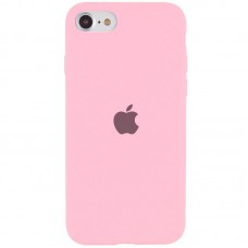 Чохол Silicone Case Full Protective (AA) для Apple iPhone SE (2020) / 7 / 8 (4.7") Рожевий / Light pink