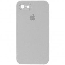 Чохол Silicone Case Square Full Camera Protective (AA) для Apple iPhone 7/8/SE (2020) (4.7") Сірий / Light Grey