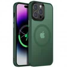 Чохол Ummi Colorful with MagSafe для Apple iPhone 15 Pro Max (6.7") Зелений / Dark Green