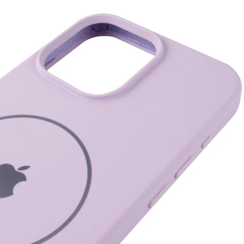 Чохол Silicone Case Full Protective (AA) V2 with MagSafe для Apple iPhone 16 Pro (6.3") Бузковий / Lilac