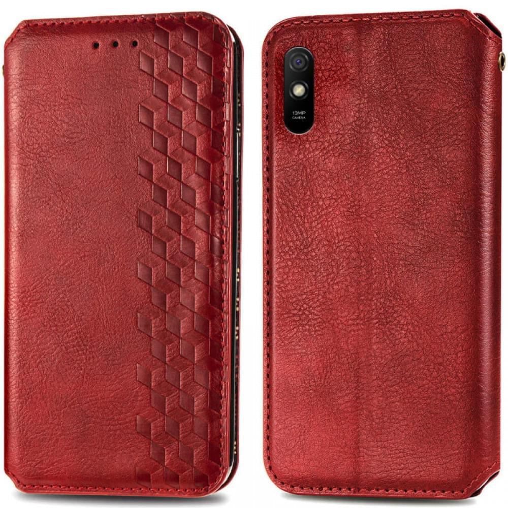 Кожаный чехол-книжка GETMAN Cubic (PU) для Xiaomi Redmi 9A