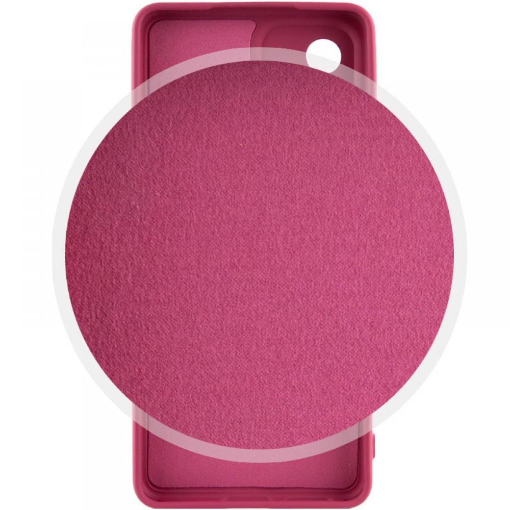 Чохол Silicone Cover Lakshmi Full Camera (AAA) для Xiaomi Redmi Note 12 4G Бордовий / Plum