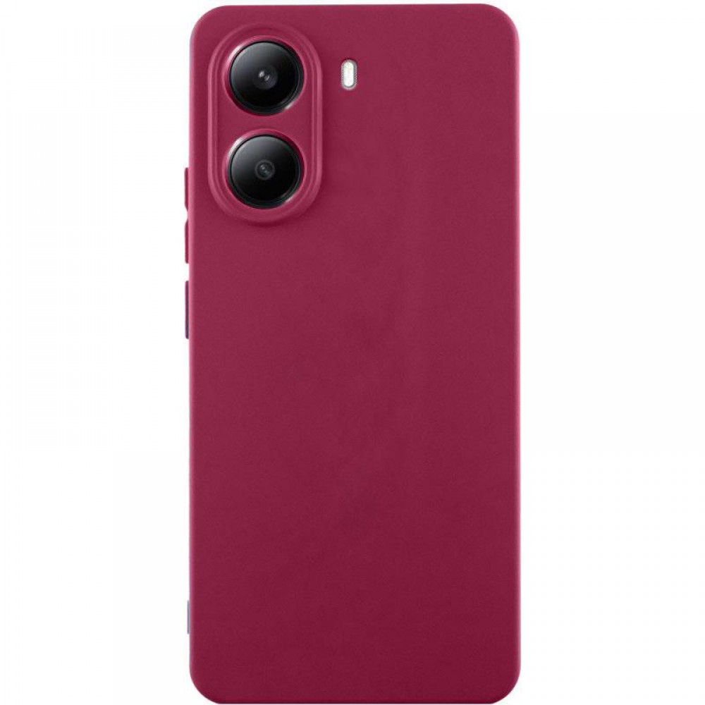 Чохол Silicone Cover Ummi Lakshmi Full Camera (AA) для Motorola Edge 50 Fusion Бордовий / Marsala