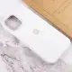 Чохол Silicone case (AAA) with Magsafe and Animation для Apple iPhone 12 Pro / 12 (6.1") Білий / White