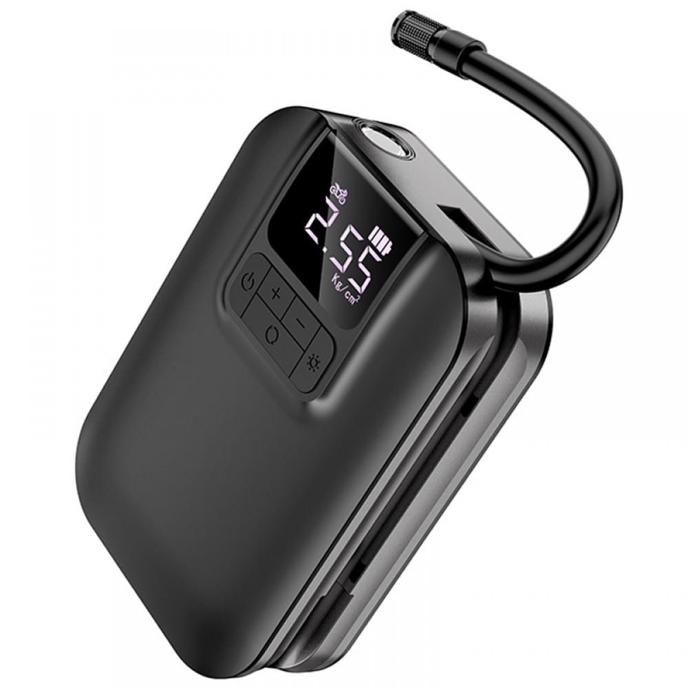 Автомобільний насос Hoco S53 Breeze portable portable smart air pump Black