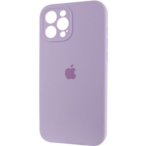 Чохол Silicone Case Full Camera Protective (AA) для Apple iPhone 12 Pro (6.1") Бузковий / Lilac