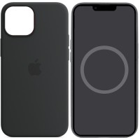 Чохол Silicone case (AAA) with Magsafe and Animation для Apple iPhone 14 (6.1") Чорний / Midnight
