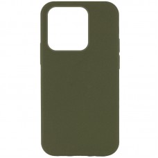 Чохол Silicone Case Full Protective (AA) NO LOGO для Apple iPhone 15 Pro Max (6.7") Зелений / Dark Olive
