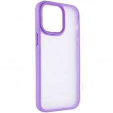 TPU+PC чохол Metal Buttons для Apple iPhone 15 Pro (6.1") Бузковий