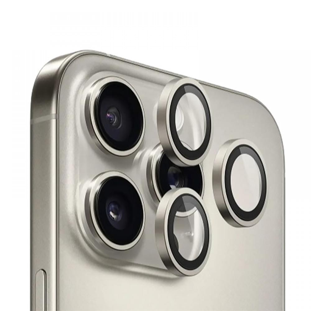 Защитное стекло BlueO Metal на камеру для Apple iPhone 16 Pro / 16 Pro Max / 15 Pro / 15 Pro Max