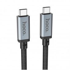 Дата кабель Hoco US05 Type-C to Type-C 100W USB4 40Gbps (1m) Black