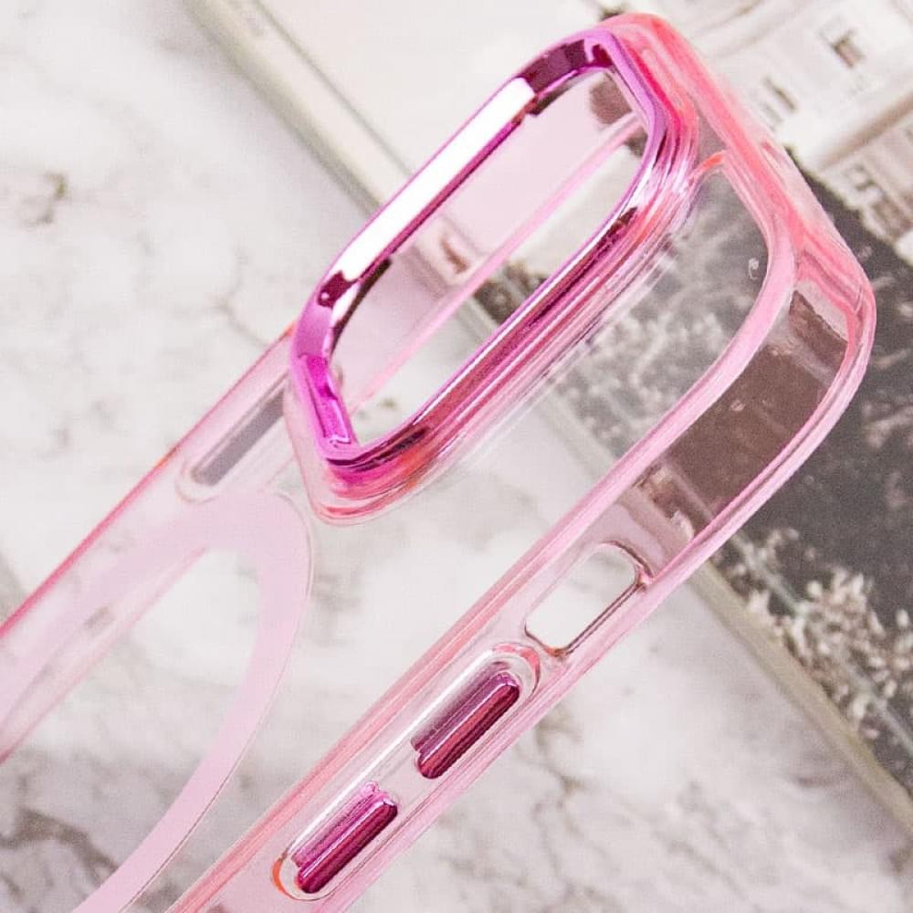 Чохол TPU Iris with MagSafe для Apple iPhone 13 Pro Max (6.7") Рожевий