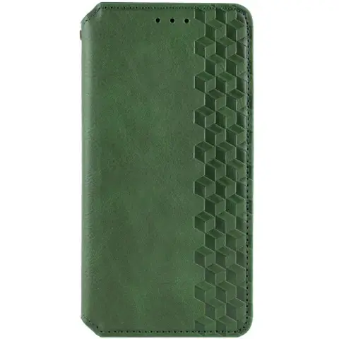 Шкіряний чохол-книжка GETMAN Cubic (PU) для Samsung Galaxy M35 5G Зелений