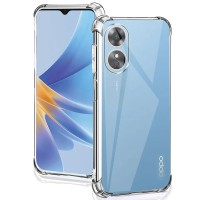 TPU чохол GETMAN Ease logo посилені кути Full Camera для Oppo A38 / A18 Безбарвний (прозорий)