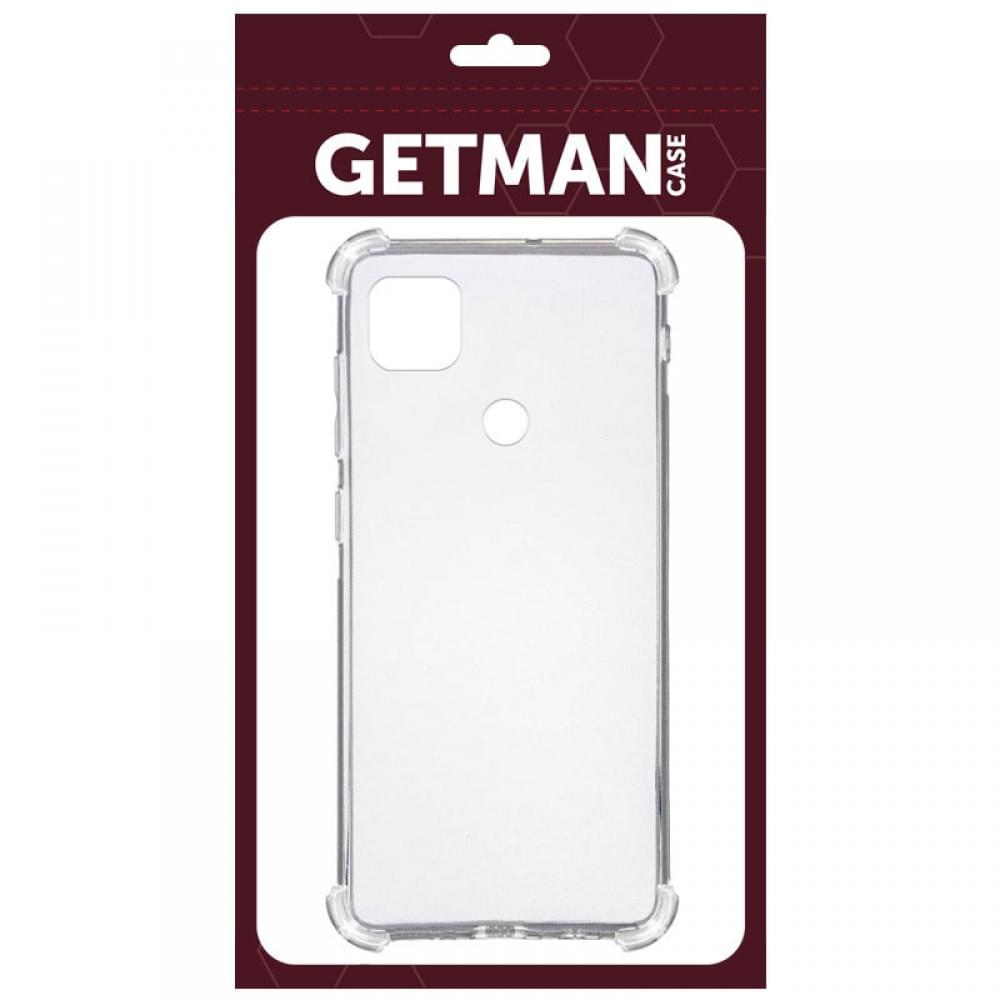 TPU чохол GETMAN Ease logo посилені кути для Xiaomi Redmi 9C Безбарвний (прозорий)