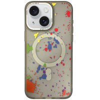 Чохол TPU+PC Flush with MagSafe для Apple iPhone 14 (6.1") Titanium grey