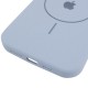 Чохол Silicone Case Full Protective (AA) V2 with MagSafe для Apple iPhone 15 Pro (6.1") Блакитний / Lilac Blue