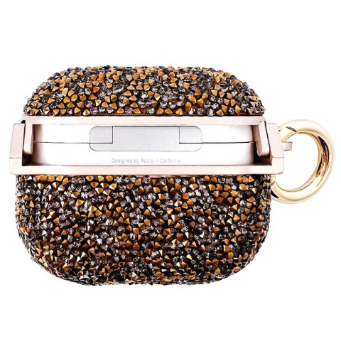 TPU чохол Bling World Rock Diamond для навушників AirPods Pro / Airpods Pro 2 Золотий