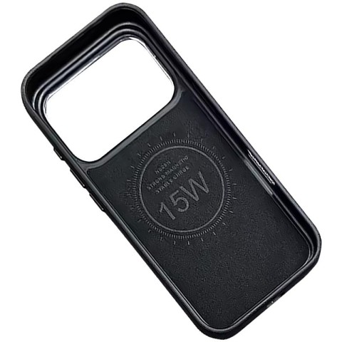 Шкіряний чохол Rally with MagSafe для Apple iPhone 17 Pro (6.3") Black / Orange