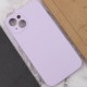Чохол Silicone Case Full Camera Protective (AA) NO LOGO для Apple iPhone 13 (6.1") Бузковий / Lilac
