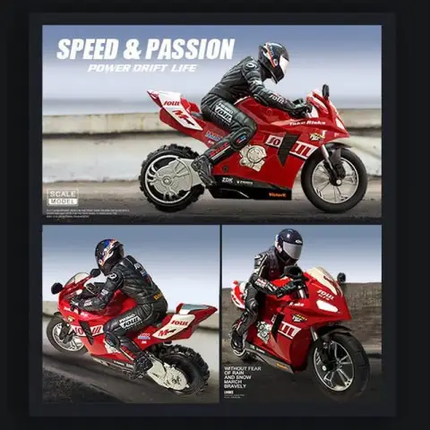 Мотоцикл на радиоуправлении Motorcycle Stunt Drift six-axis Gyroscope