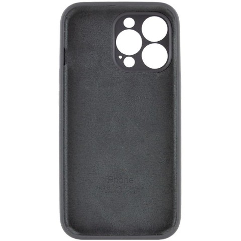 Чохол Silicone Case Full Camera Protective (AA) для Apple iPhone 15 Pro Max (6.7") Сірий / Dark Gray