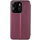Шкіряний чохол-книжка Classy для Tecno Spark Go 2023 Бордовий