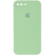 Чохол Silicone Case Square Full Camera Protective (AA) для Apple iPhone 7 plus/8 plus (5.5") М'ятний / Mint