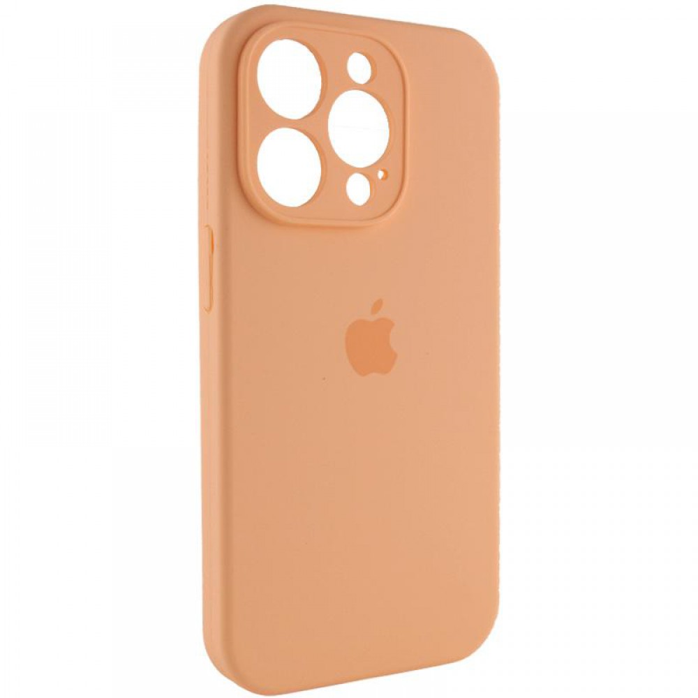 Чохол Silicone Case Full Camera Protective (AA) для Apple iPhone 13 Pro (6.1") Помаранчевий / Cantaloupe