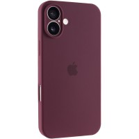 Чохол Silicone Case Full Camera Protective (AA) для Apple iPhone 16 (6.1") Бордовий / Plum