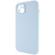 Чохол Silicone Case Full Camera Protective (AA) NO LOGO для Apple iPhone 15 (6.1") Блакитний / Sweet Blue