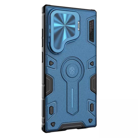 TPU+PC чохол Nillkin CamShield Armor Prop для Samsung Galaxy S24 Ultra Blue