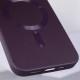 Шкіряний чохол Bonbon Leather Metal Style with MagSafe для Apple iPhone 15 Plus (6.7") Фіолетовий / Dark Purple