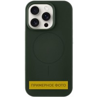 Чохол Silicone Case Full Protective (AA) NO LOGO with MagSafe для Apple iPhone 11 (6.1") Зелений / Dark Olive