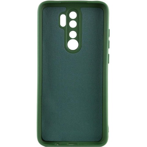 Чохол TPU GETMAN Liquid Silk Full Camera для Xiaomi Redmi 9 Зелений / Dark green