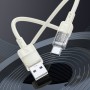 Дата кабель Hoco U129 Spirit Transparent USB to Type-C 3A (1.2m)