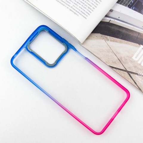 Чохол TPU+PC Fresh sip series для Xiaomi Redmi Note 12 4G Рожевий / Синій