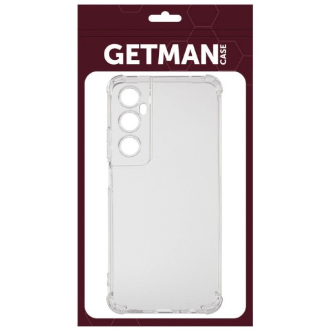 TPU чохол GETMAN Ease logo посилені кути Full Camera для Realme C65 4G Безбарвний (прозорий)