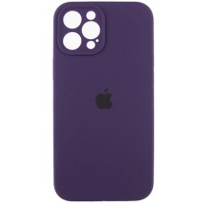 Чохол Silicone Case Full Camera Protective (AA) для Apple iPhone 12 Pro (6.1") Фіолетовий / Elderberry