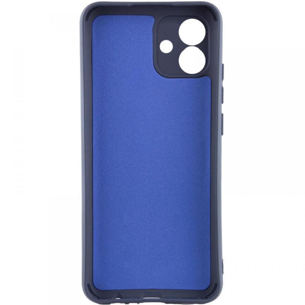 Чохол TPU GETMAN Liquid Silk Full Camera для Samsung Galaxy A07 Синій / Midnight Blue