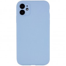 Чохол Silicone Case Full Camera Protective (AA) NO LOGO для Apple iPhone 12 (6.1") Блакитний / Lilac Blue