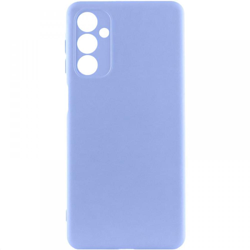 Чохол TPU GETMAN Liquid Silk Full Camera для Samsung Galaxy M34 5G Бузковий / Light purple