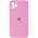 Чохол Silicone Case Square Full Camera Protective (AA) для Apple iPhone 11 Pro Max (6.5") Рожевий / Light pink