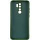 Чохол TPU GETMAN Liquid Silk Full Camera для Xiaomi Redmi 9 Зелений / Dark green
