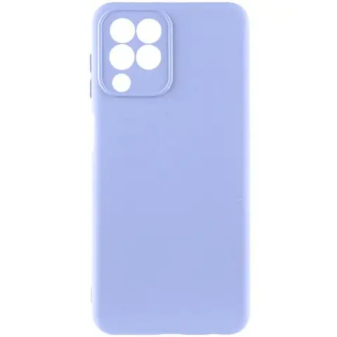 Чохол TPU GETMAN Liquid Silk Full Camera для Samsung Galaxy M33 5G Бузковий / Light purple