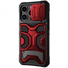 TPU+PC чохол Nillkin CamShield Adventurer Pro (шторка на камеру) для Apple iPhone 14 Pro (6.1") Maga Red