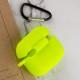 Силіконовий футляр New з карабіном для навушників Airpods Pro Салатовий / Neon green